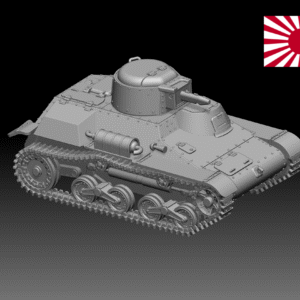 HINODE 1/144レジンキット　未塗装 WW2　日本陸軍 九七式軽装甲車 テケ　A